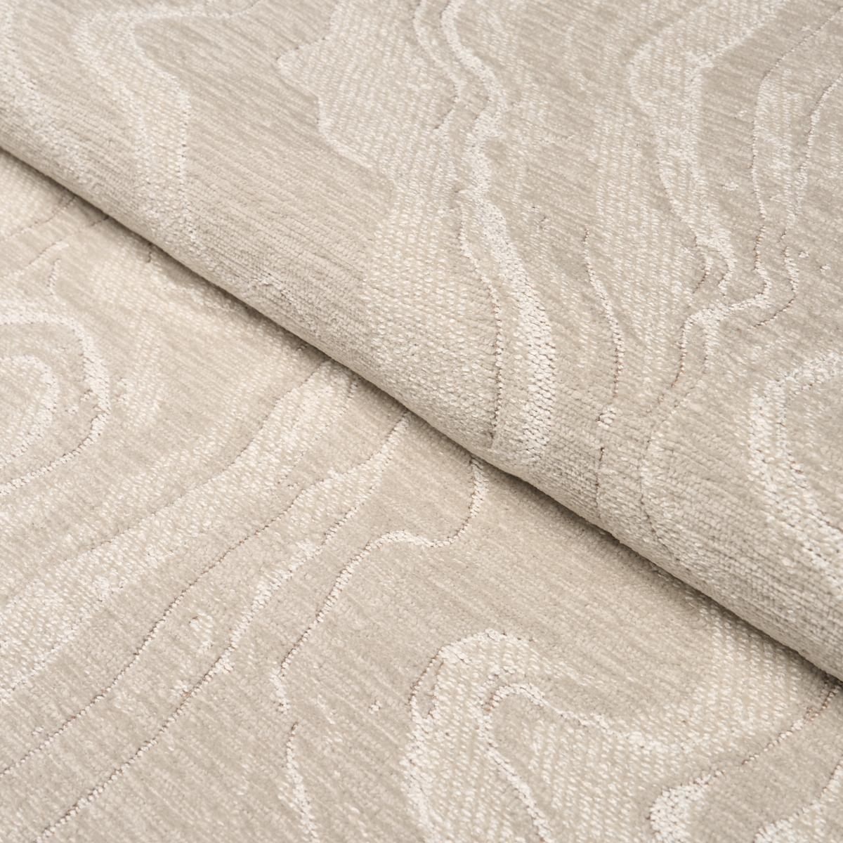 Schumacher Strata Chennile Ivory Fabric