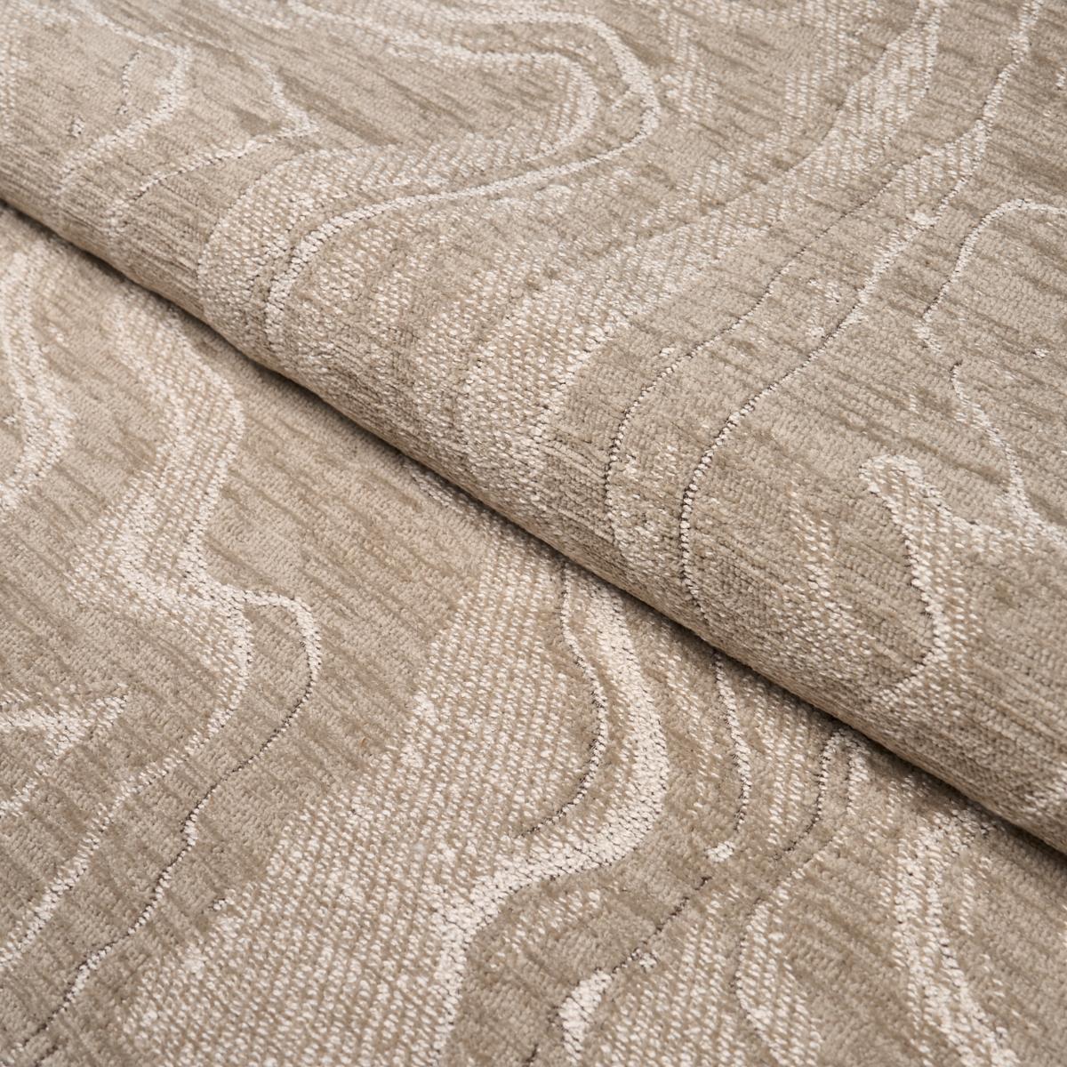 Schumacher Strata Chennile Stone Fabric