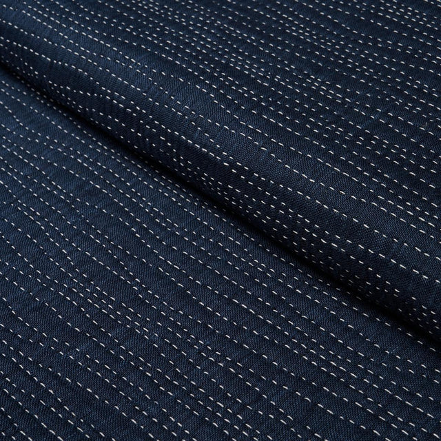 Schumacher Noa Indigo Fabric