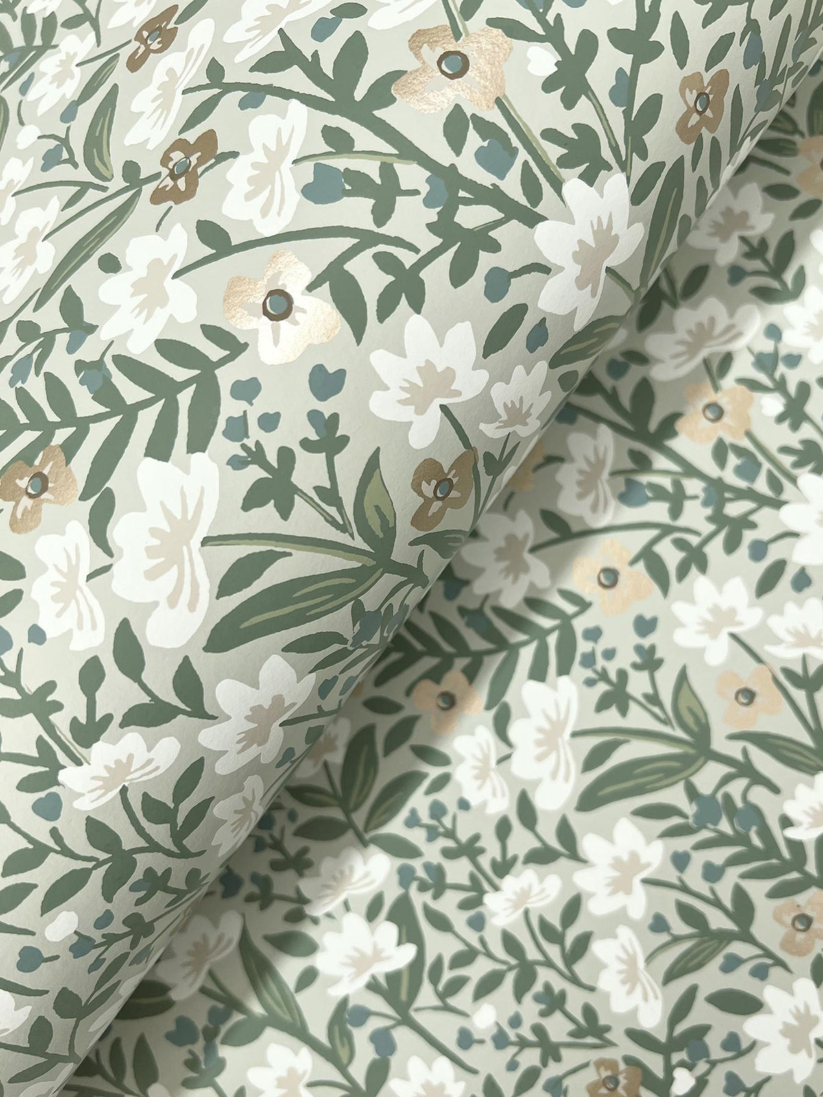 Rifle Paper Co. Sylvie Sage Wallpaper