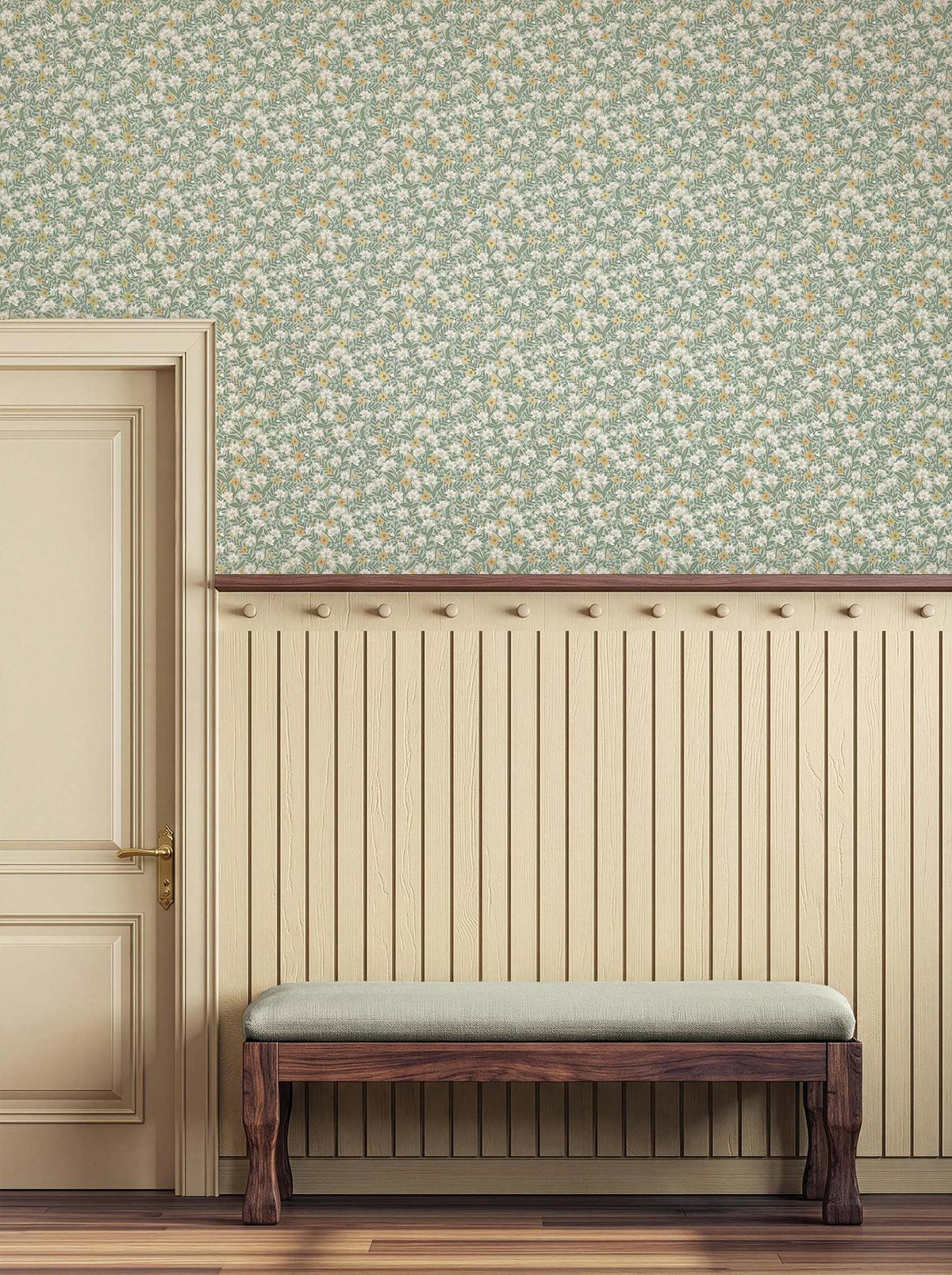 Rifle Paper Co. Sylvie Sage Wallpaper