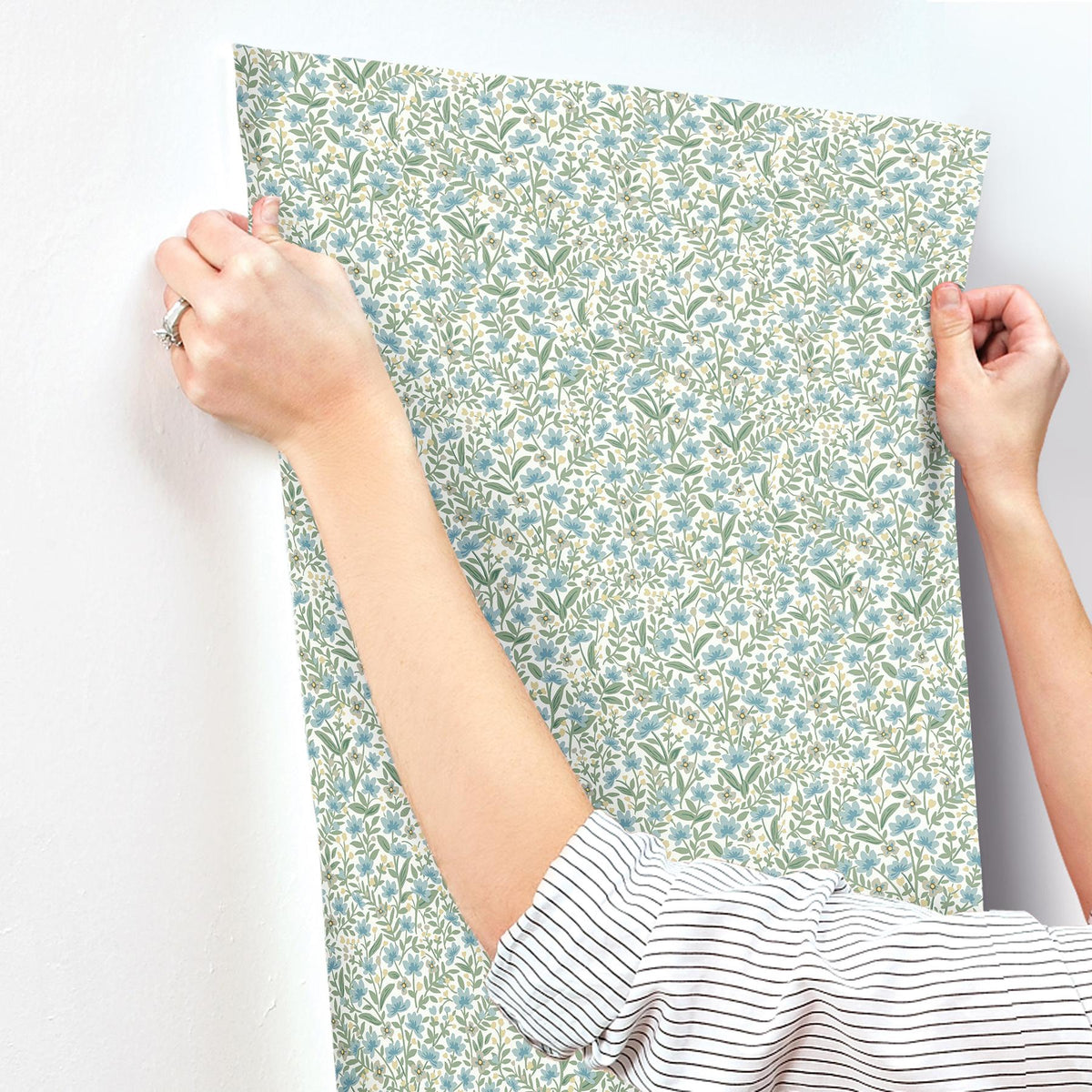 Rifle Paper Co. Sylvie Blue Wallpaper