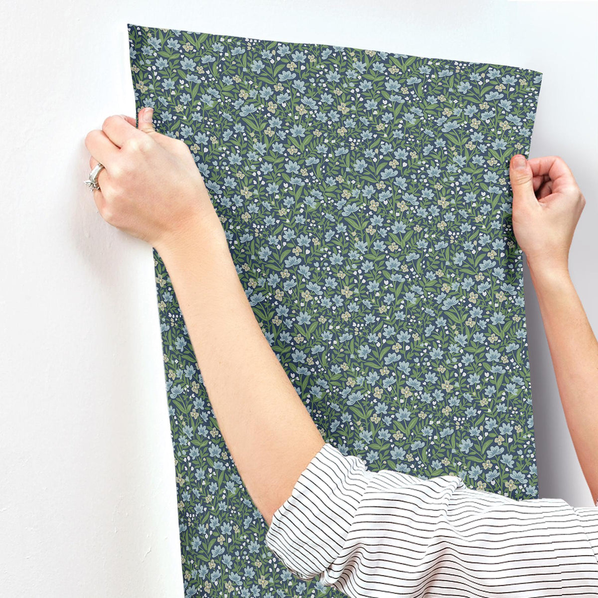 Rifle Paper Co. Sylvie Navy Wallpaper