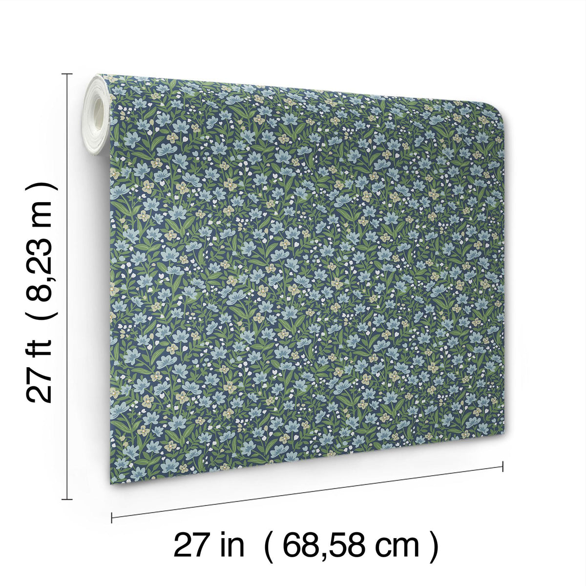 Rifle Paper Co. Sylvie Navy Wallpaper