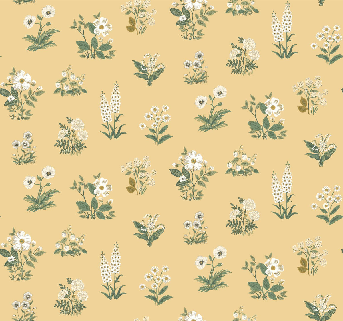 Rifle Paper Co. Botanical Gold Wallpaper