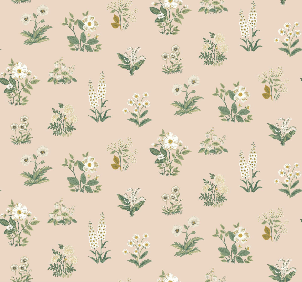 Rifle Paper Co. Botanical Blush Wallpaper