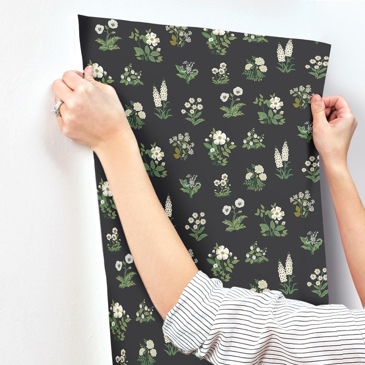 Rifle Paper Co. Botanical Black Wallpaper