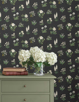 Rifle Paper Co. Botanical Black Wallpaper