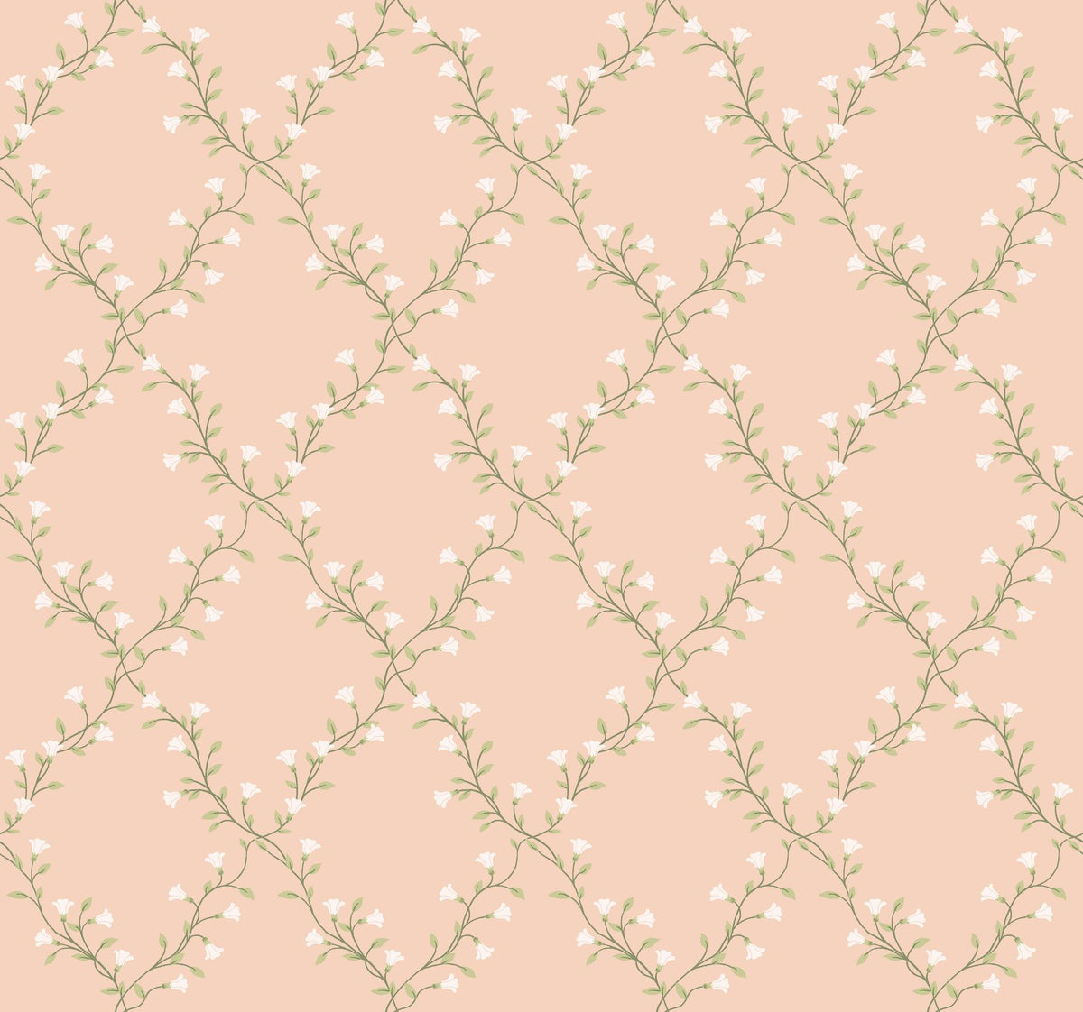 Rifle Paper Co. Bellflower Rose Wallpaper