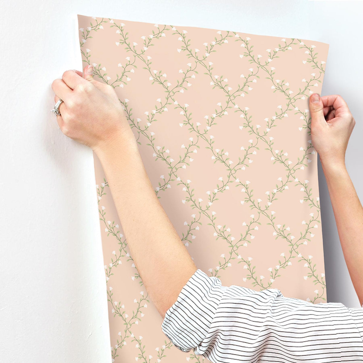 Rifle Paper Co. Bellflower Rose Wallpaper
