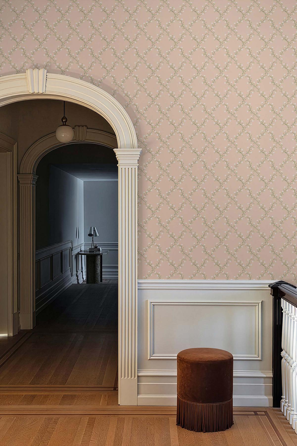 Rifle Paper Co. Bellflower Rose Wallpaper