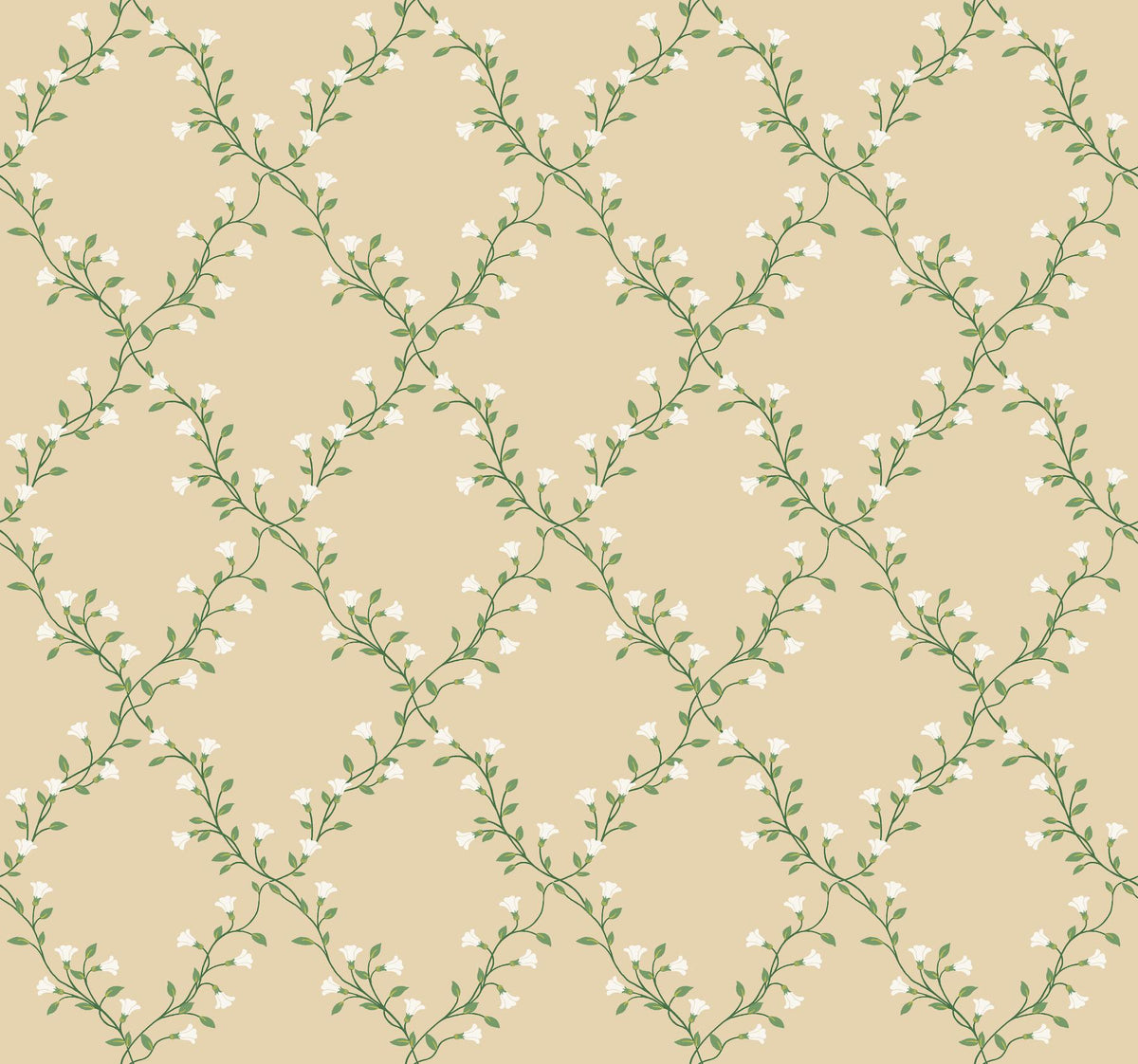 Rifle Paper Co. Bellflower Linen Wallpaper