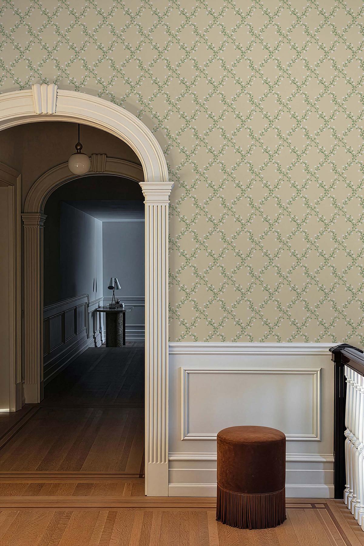 Rifle Paper Co. Bellflower Linen Wallpaper