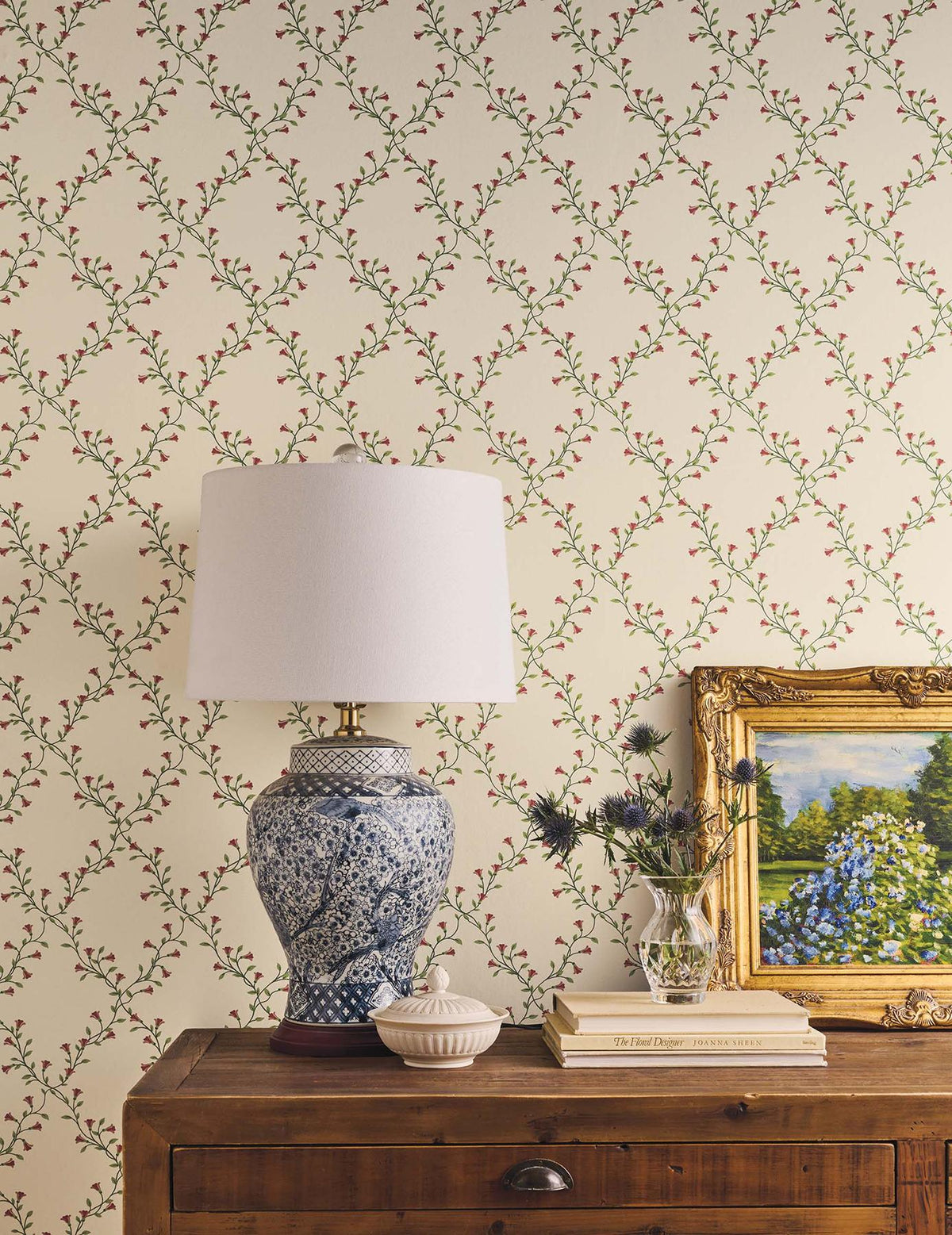 Rifle Paper Co. Bellflower Beige Wallpaper