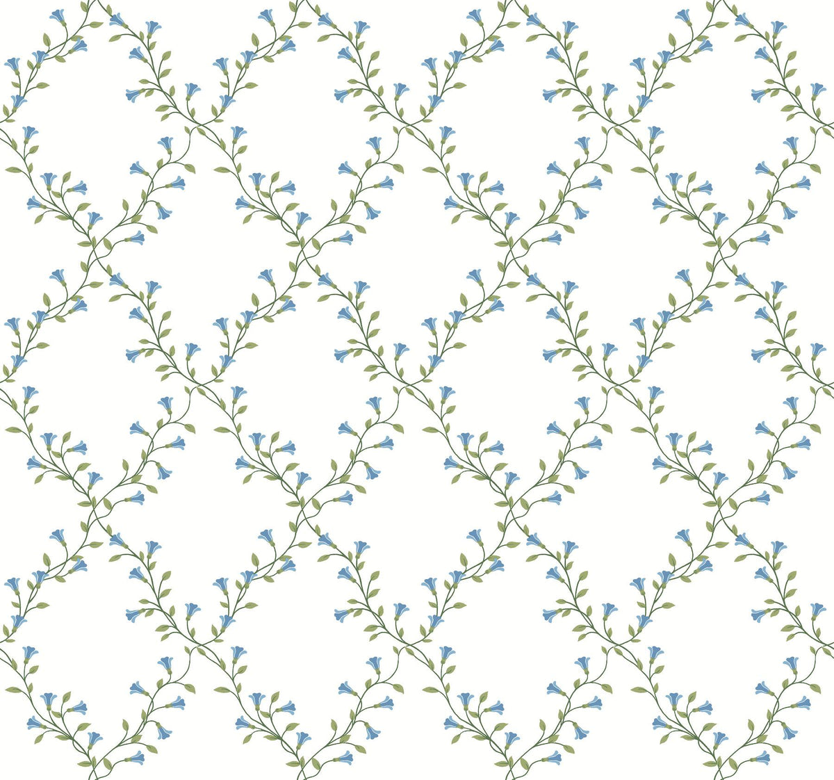 Rifle Paper Co. Bellflower White Wallpaper