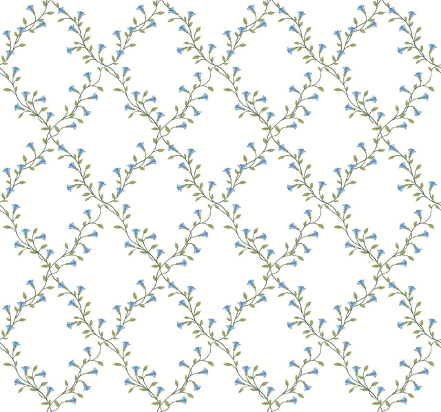 Rifle Paper Co. Bellflower White Wallpaper