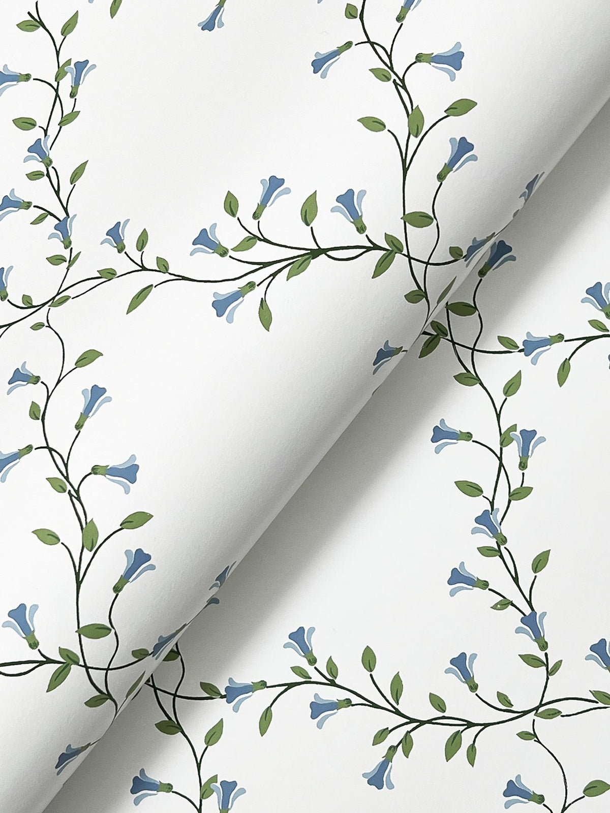 Rifle Paper Co. Bellflower White Wallpaper