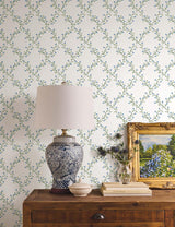 Rifle Paper Co. Bellflower White Wallpaper