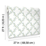 Rifle Paper Co. Bellflower White Wallpaper