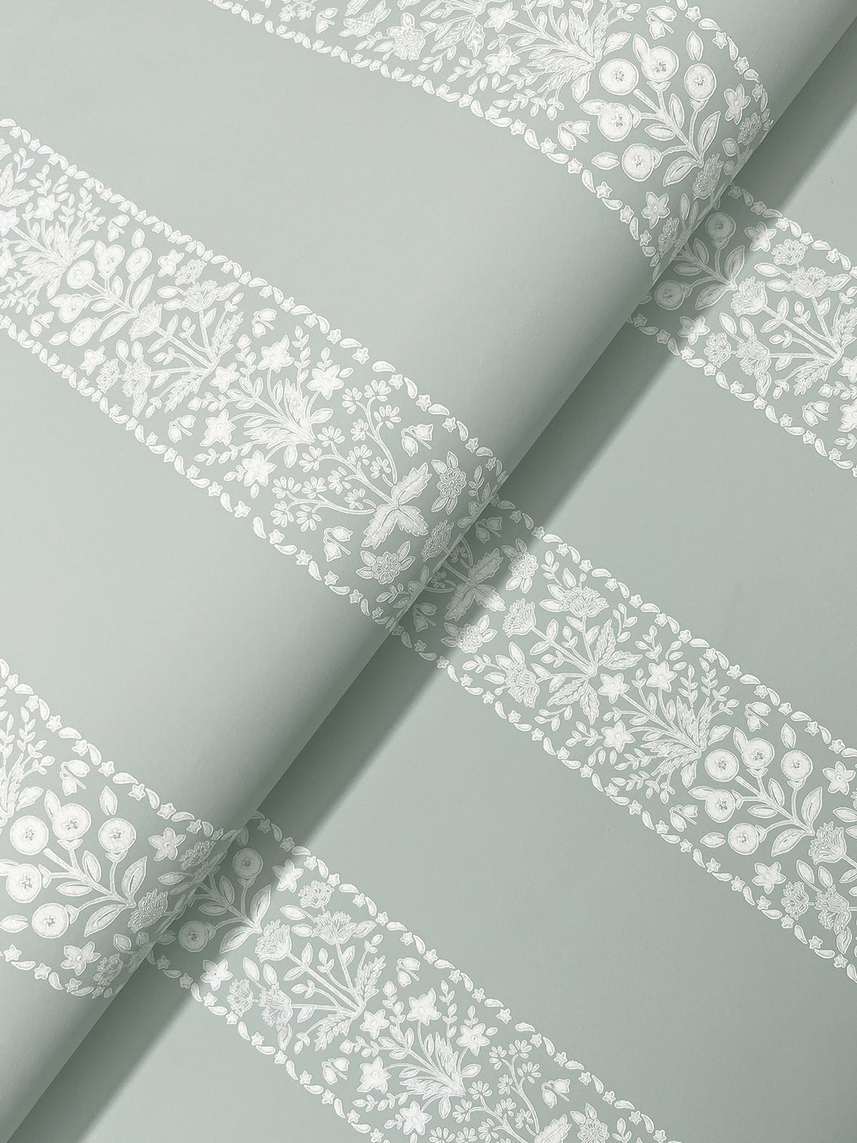 Rifle Paper Co. Estee Stripe Slate Wallpaper