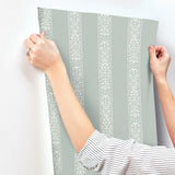 Rifle Paper Co. Estee Stripe Slate Wallpaper