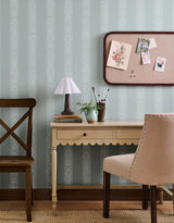 Rifle Paper Co. Estee Stripe Slate Wallpaper
