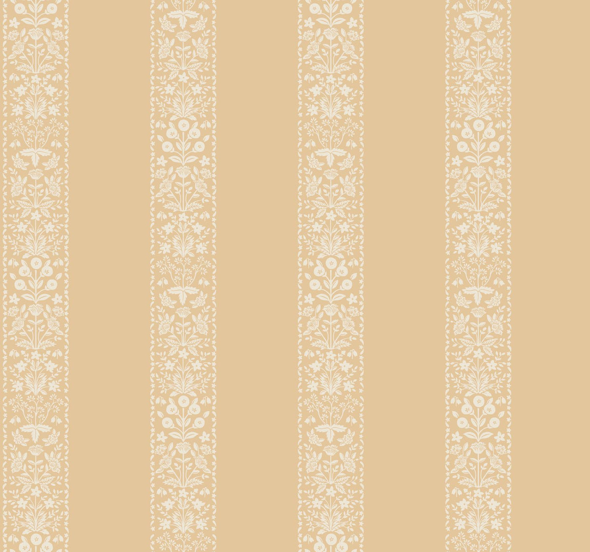 Rifle Paper Co. Estee Stripe Gold Wallpaper