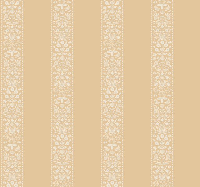 Rifle Paper Co. Estee Stripe Gold Wallpaper