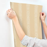 Rifle Paper Co. Estee Stripe Gold Wallpaper