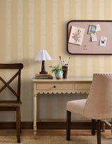 Rifle Paper Co. Estee Stripe Gold Wallpaper