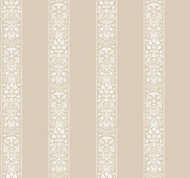 Rifle Paper Co. Estee Stripe Linen Wallpaper