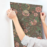 Rifle Paper Co. Gracie Brown Wallpaper