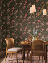 Rifle Paper Co. Gracie Brown Wallpaper