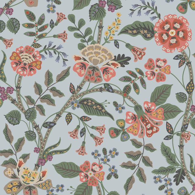 Rifle Paper Co. Gracie Blue Wallpaper