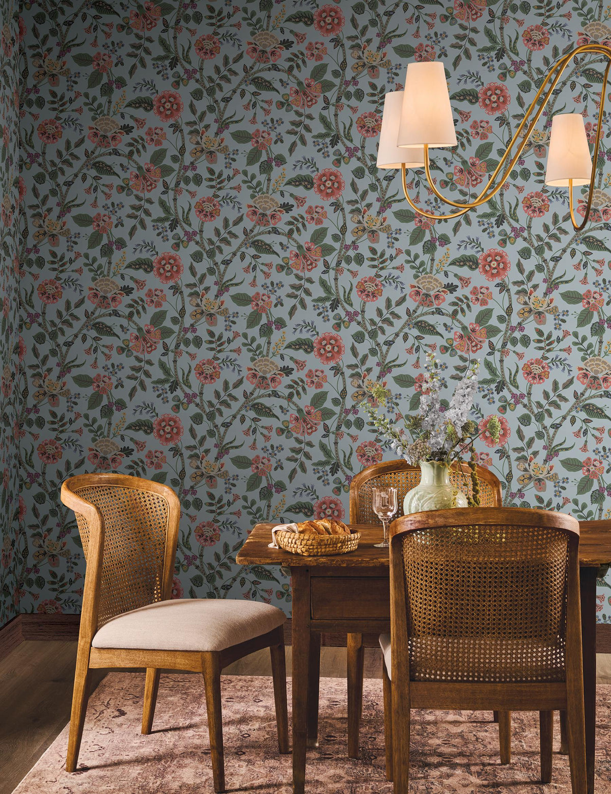 Rifle Paper Co. Gracie Blue Wallpaper