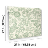 Rifle Paper Co. Gracie Garden Sage & Cream Wallpaper
