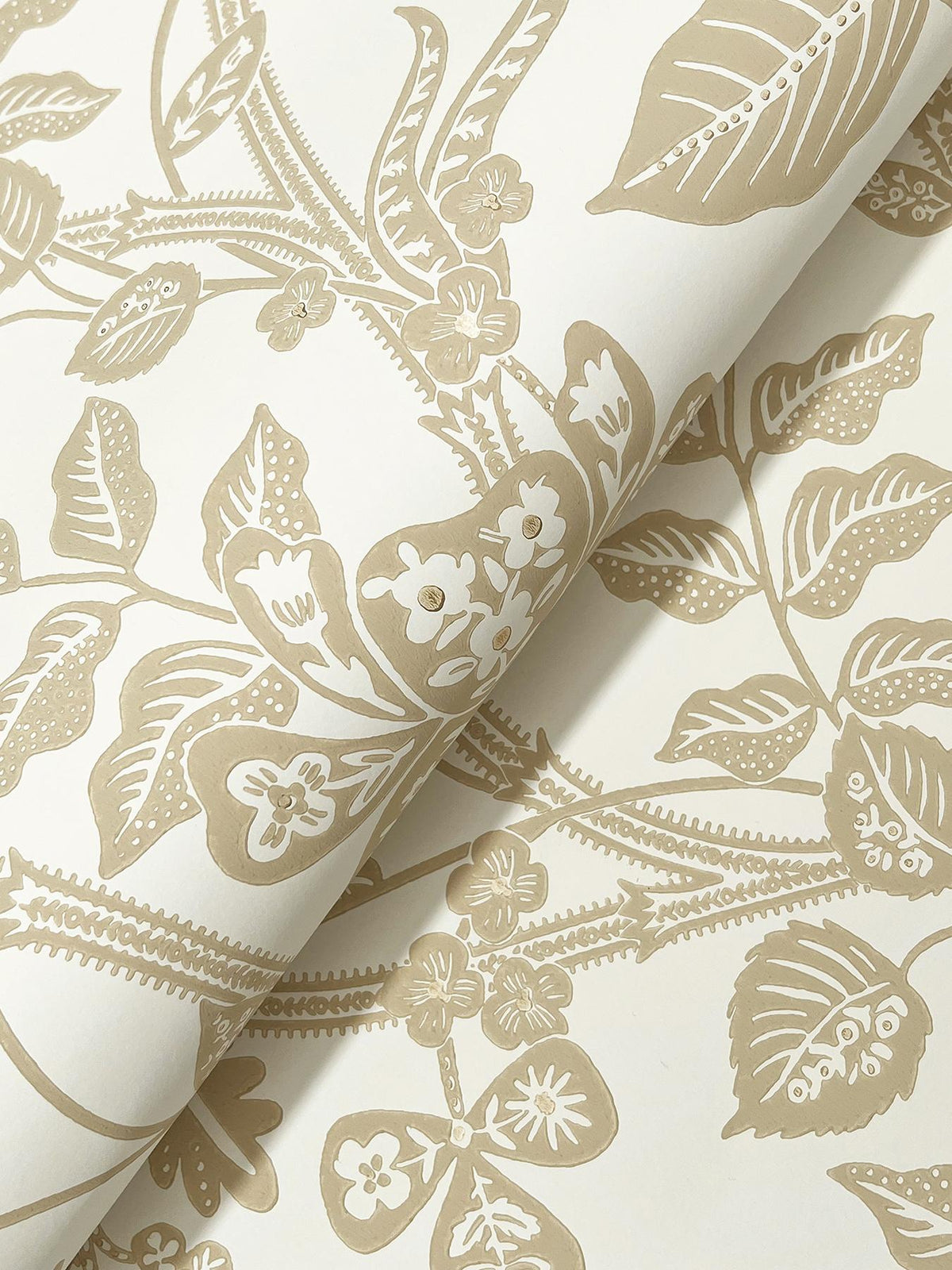 Rifle Paper Co. Gracie Garden Gold & Linen Wallpaper