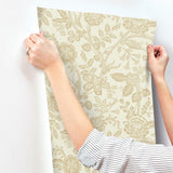Rifle Paper Co. Gracie Garden Gold & Linen Wallpaper