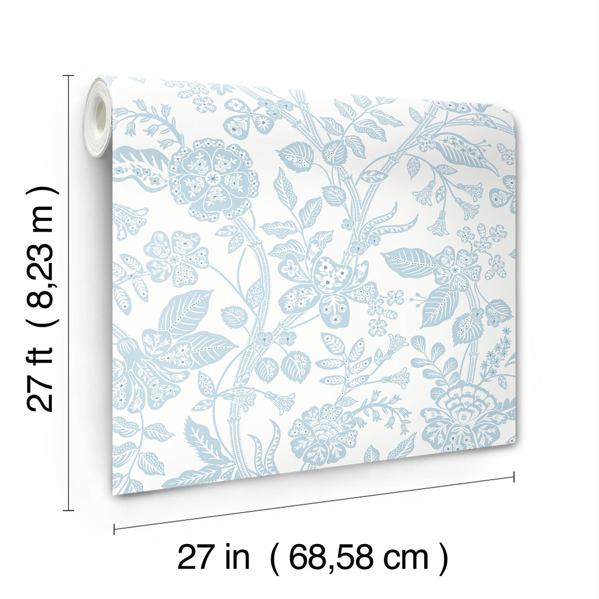 Rifle Paper Co. Gracie Garden Blue & White Wallpaper