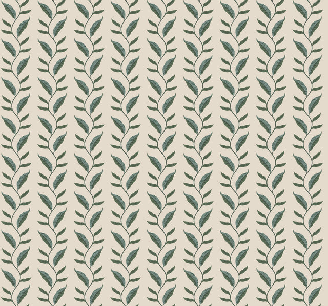 Rifle Paper Co. Seagrass Emerald & Linen Wallpaper