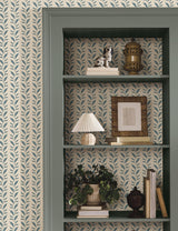 Rifle Paper Co. Seagrass Slate & Linen Wallpaper