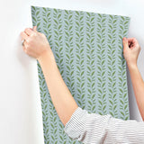 Rifle Paper Co. Seagrass Blue Wallpaper