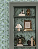 Rifle Paper Co. Seagrass Blue Wallpaper