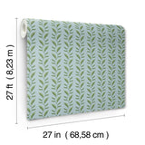 Rifle Paper Co. Seagrass Blue Wallpaper