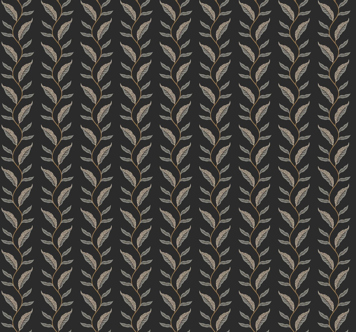 Rifle Paper Co. Seagrass Black Wallpaper