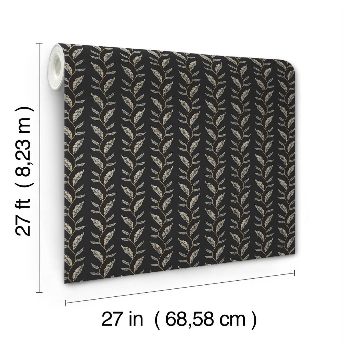 Rifle Paper Co. Seagrass Black Wallpaper