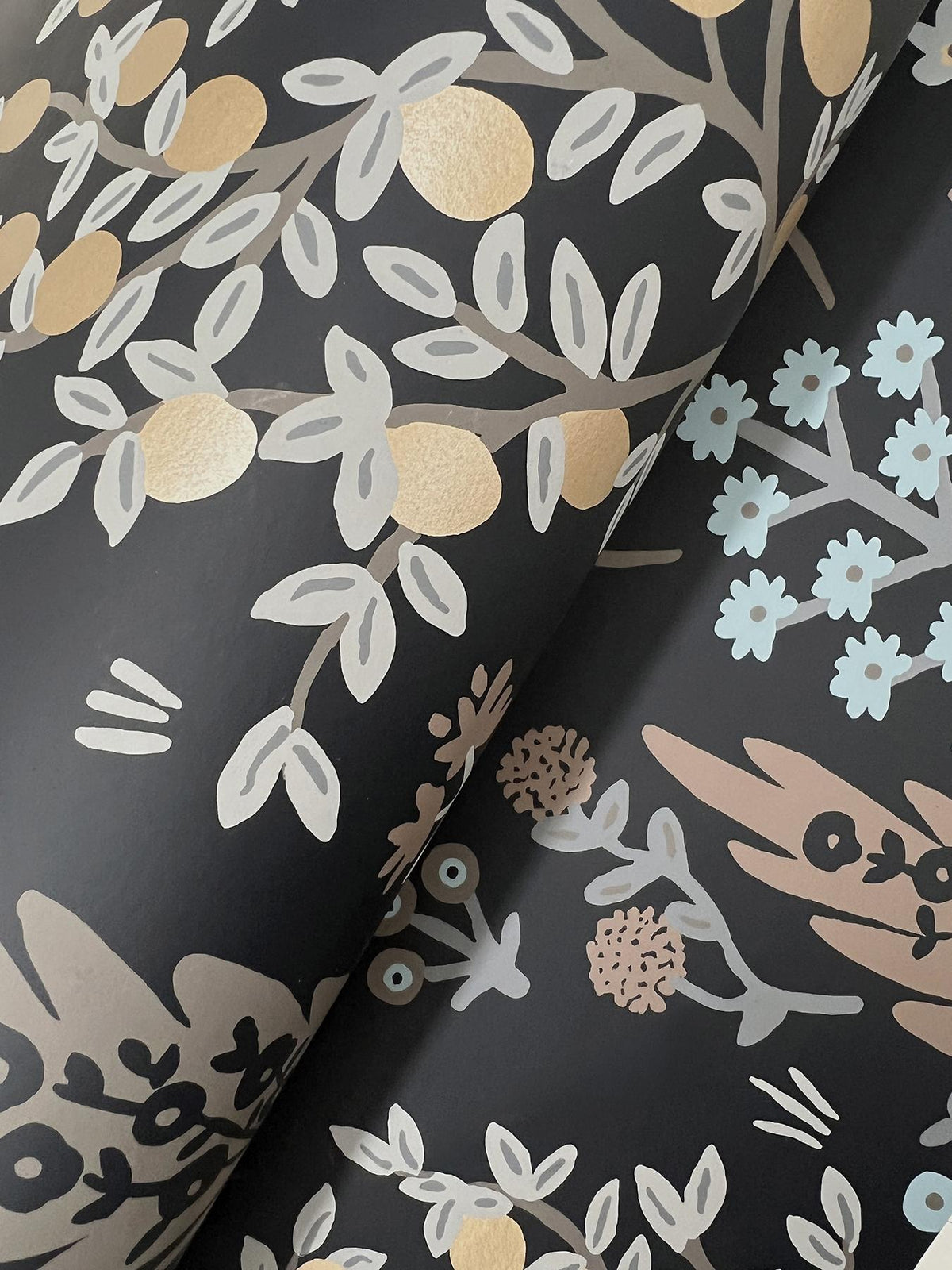 Rifle Paper Co. Fenna Black Wallpaper