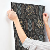 Rifle Paper Co. Fenna Black Wallpaper
