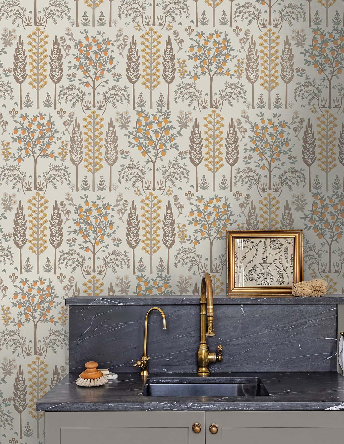 Rifle Paper Co. Fenna Gold Wallpaper