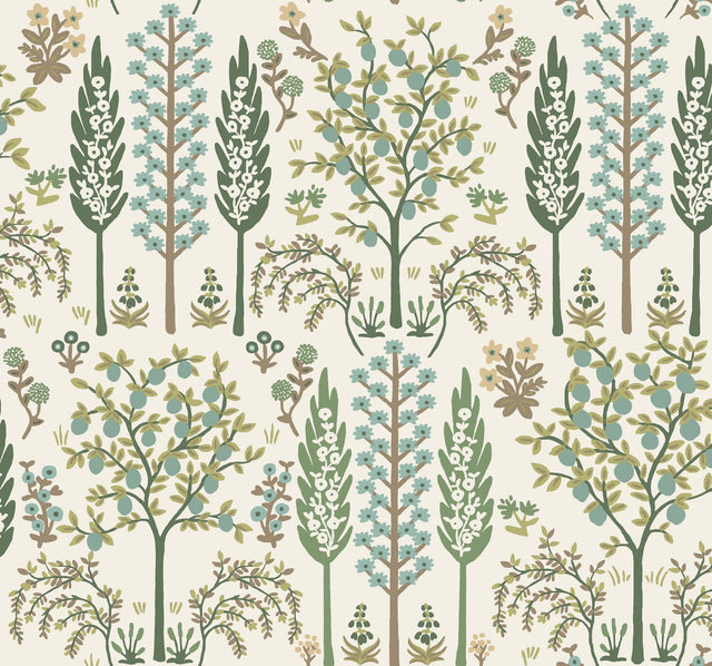 Rifle Paper Co. Fenna Green Wallpaper
